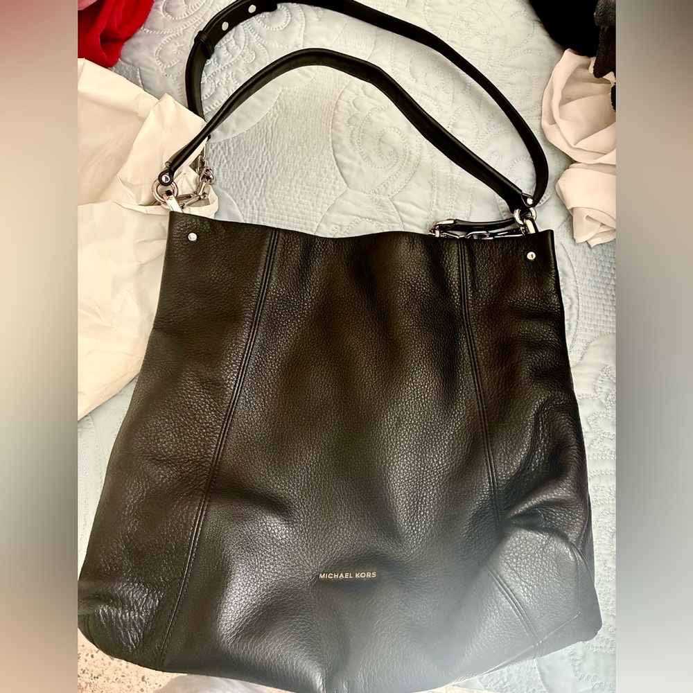 Michael Kors Black Leather Handbag
